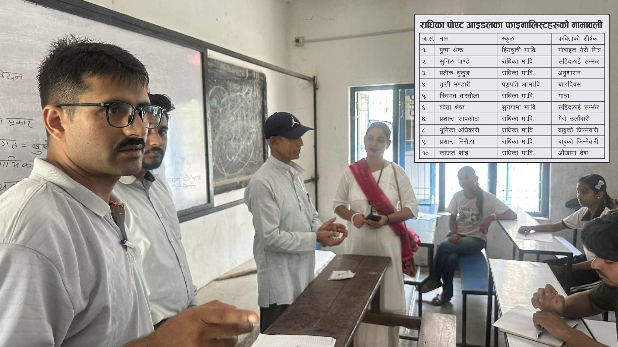 राधिका पोएट आइडलको फाइनल राउण्डमा १० जना प्रवेश (फाइनल नामावलीसहित)