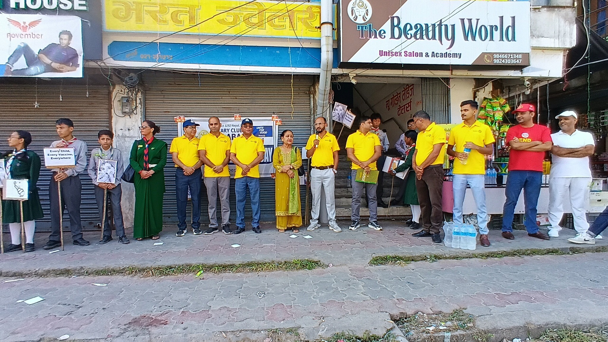 विश्व पोलियो दिवसमा उर्लाबारीमा प्रभातफेरी सम्पन्न