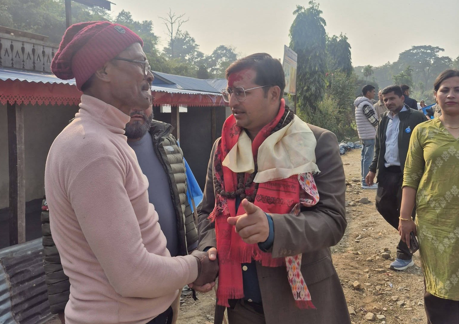 रास्वपाका उम्मेद्वार यज्ञमणि न्यौपानेद्वारा मोरङ–१ मा घरदैलो अभियान सुरु