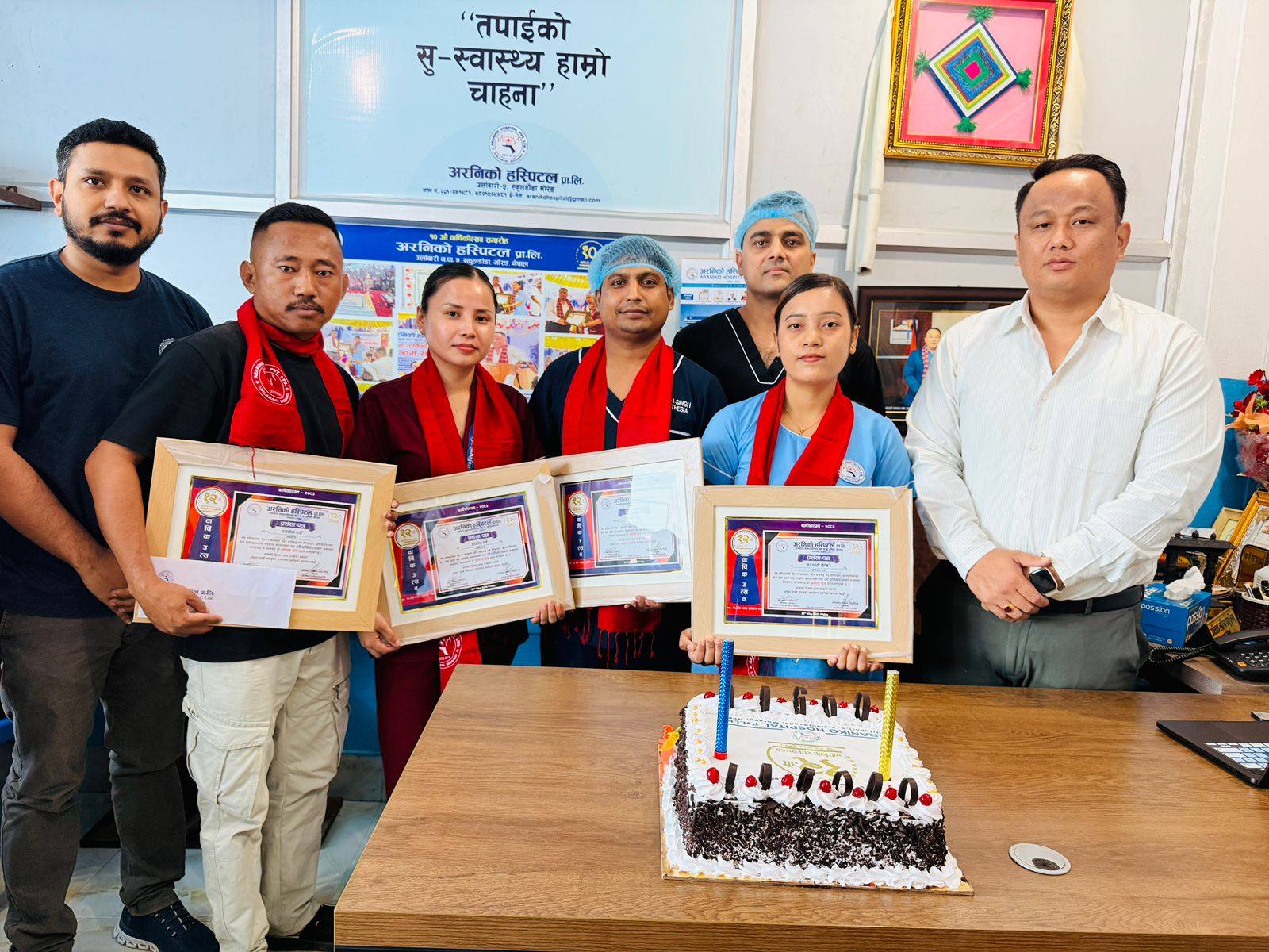 खेलाडी सम्मानदेखि कर्मचारी कदरसम्मः अरनिको हस्पिटलको स्थापना दिवस उदाहरणीय कार्य